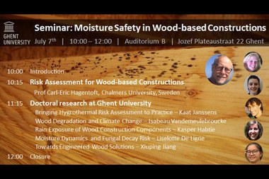 Seminar: moisture safety in wood-based constructions