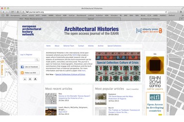 Architectural Histories. The online open access journal of the EAHN