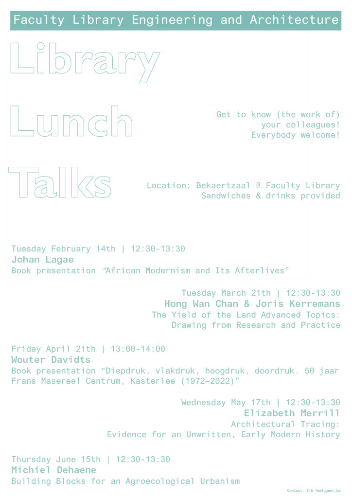 Poster Library Lunch Talks Spring 2023