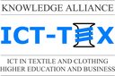 Logo voor het Erasmus+ project ICT-Tex