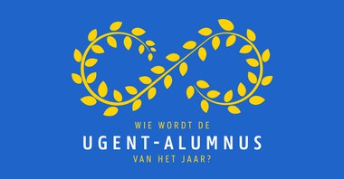 Logo + txt UGent-alumnus van het jaar 2022