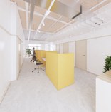 Rectoraat: renovatie | impressie van gemeenschappelijke kantoorruimte | © LOW architecten