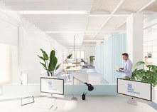 Rectoraat: renovatie | impressie van een mogelijke indeling kantoorvloer | © LOW architecten