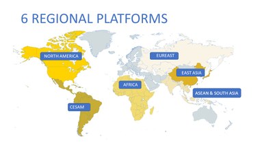 Overzichtskaart van de regionale platformen (large view)