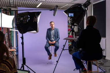 Wim Derave in studio De Vooruitblik