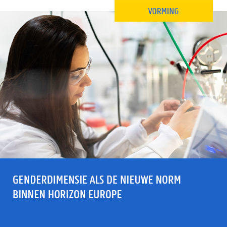 Vorming - Genderdimensie als de nieuwe norm binnen Horozon Europe