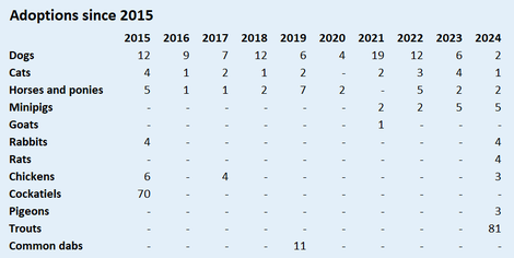 Adoptions since 2015