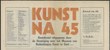 “Kunst na 1945”, kunstkrant uitgegeven door de “Vereniging voor Hedendaagse Kunst te Gent”, (17/06/1971)