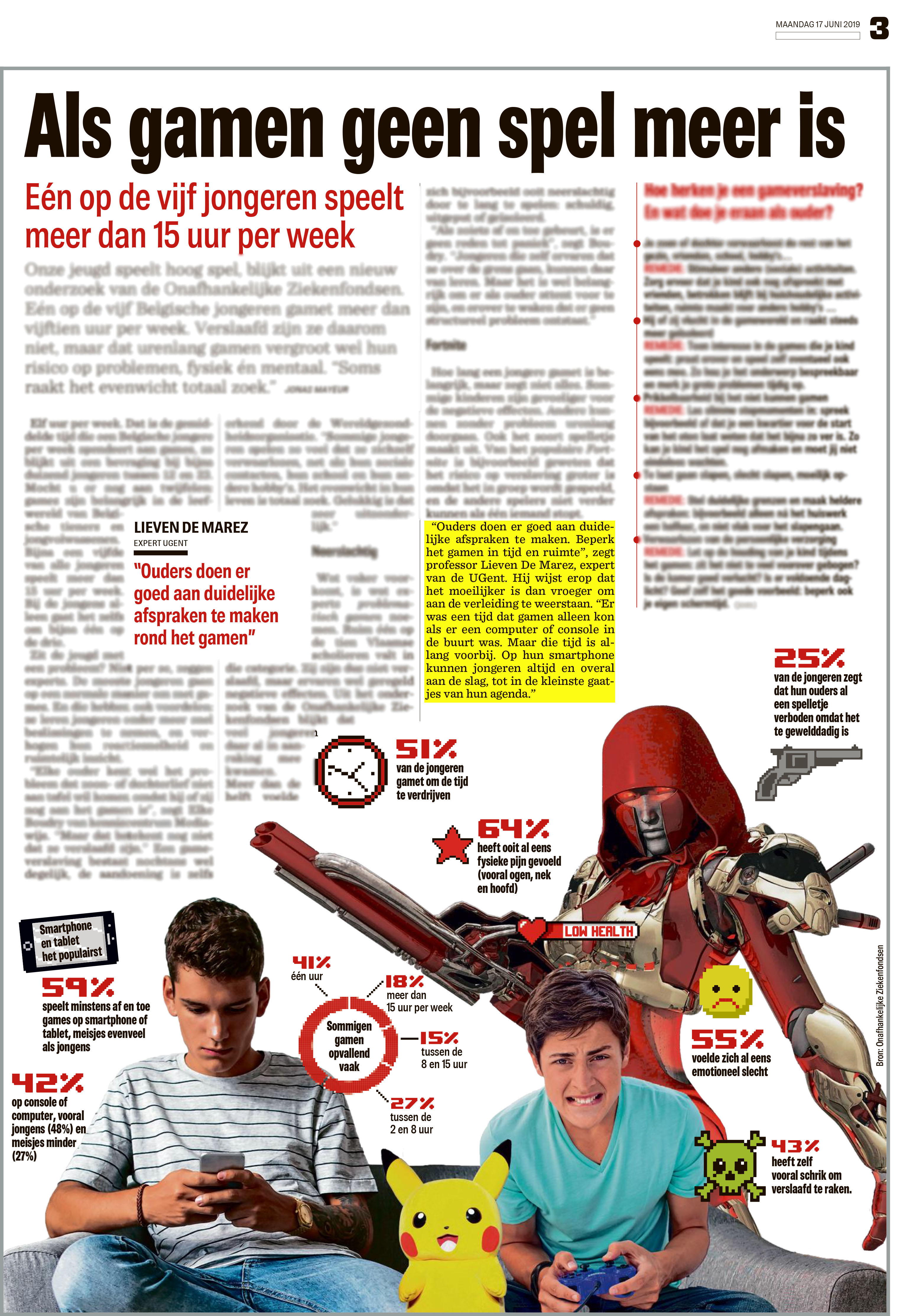 BRON: Het Nieuwsblad, 17/06/2019, p. 3