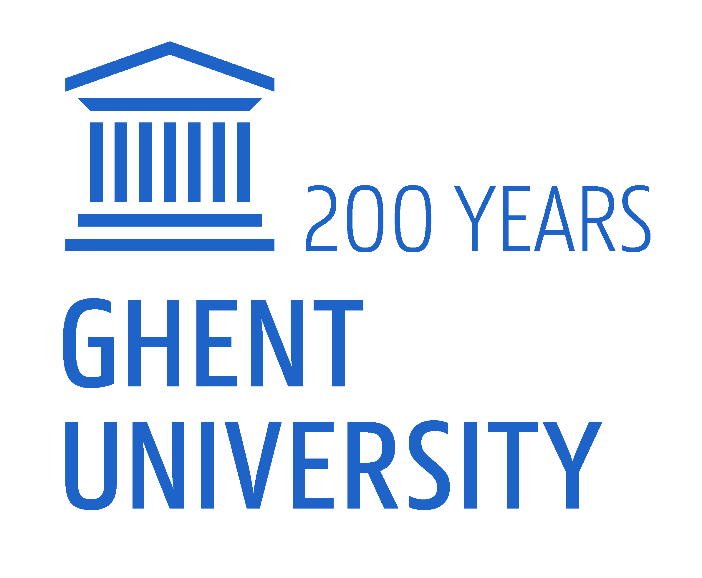Logo 200 jaar UGent - Engels