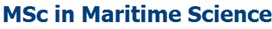 MSc in Maritime Science