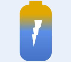 Research applications battery icon