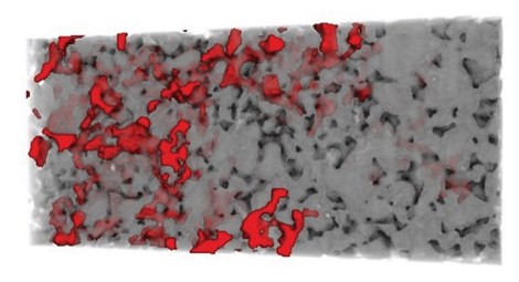 Experimenteel beeld van zandsteen